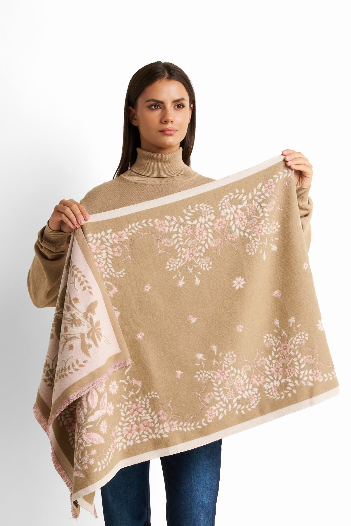 Floral Borader scarf