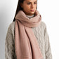 Soft fringed scarf