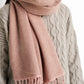 Soft fringed scarf