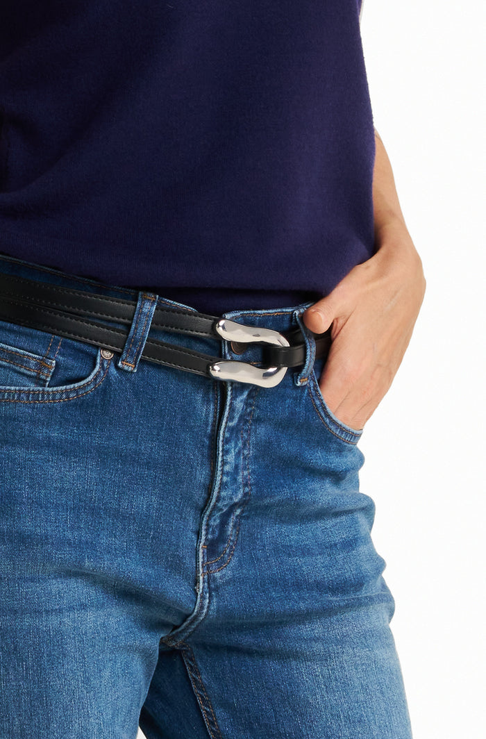 Skinny hook buckle Belt