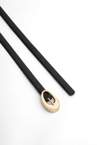 Sasha Oval-Buckle Belt