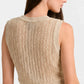 Beige Sheer Crochet Top