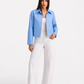 Blue Striped Zip Jacket