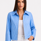 Blue Striped Zip Jacket