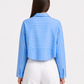 Blue Striped Zip Jacket