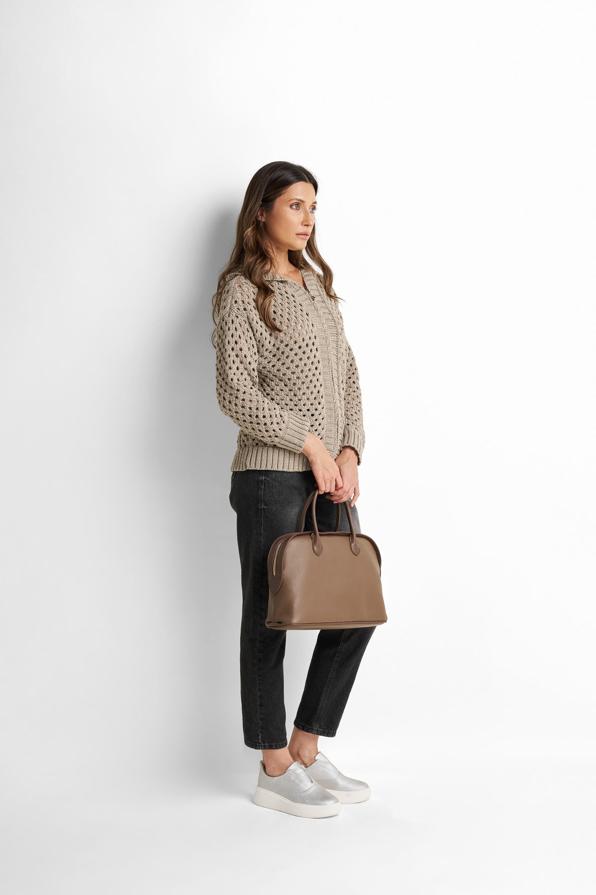 soft structured  lap- Top -handel bag