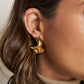 Sculptural Gold-Plated Earrings
