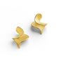 Sculptural Gold-Plated Earrings