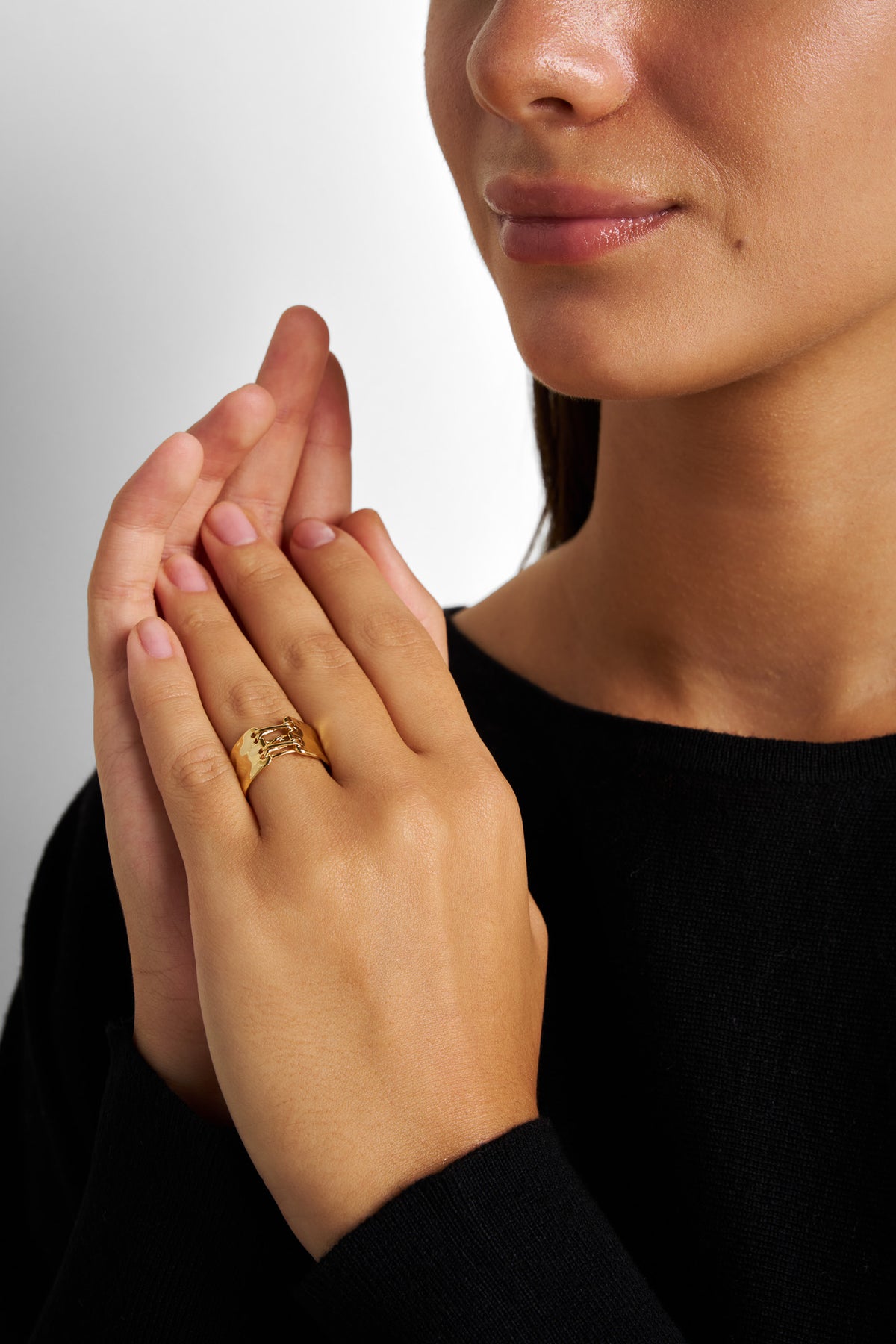 Textured Gold-Plated Ring