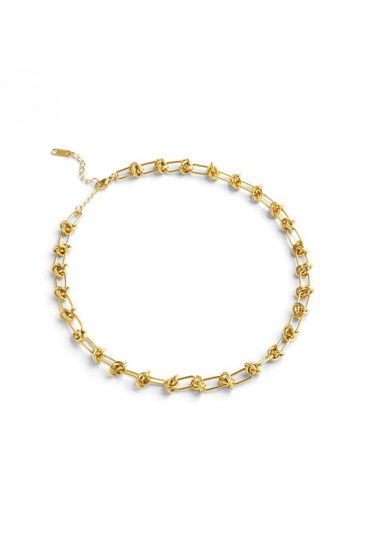 Textured Gold-Plated Necklace