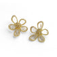 Floral Gold-Plated Earrings