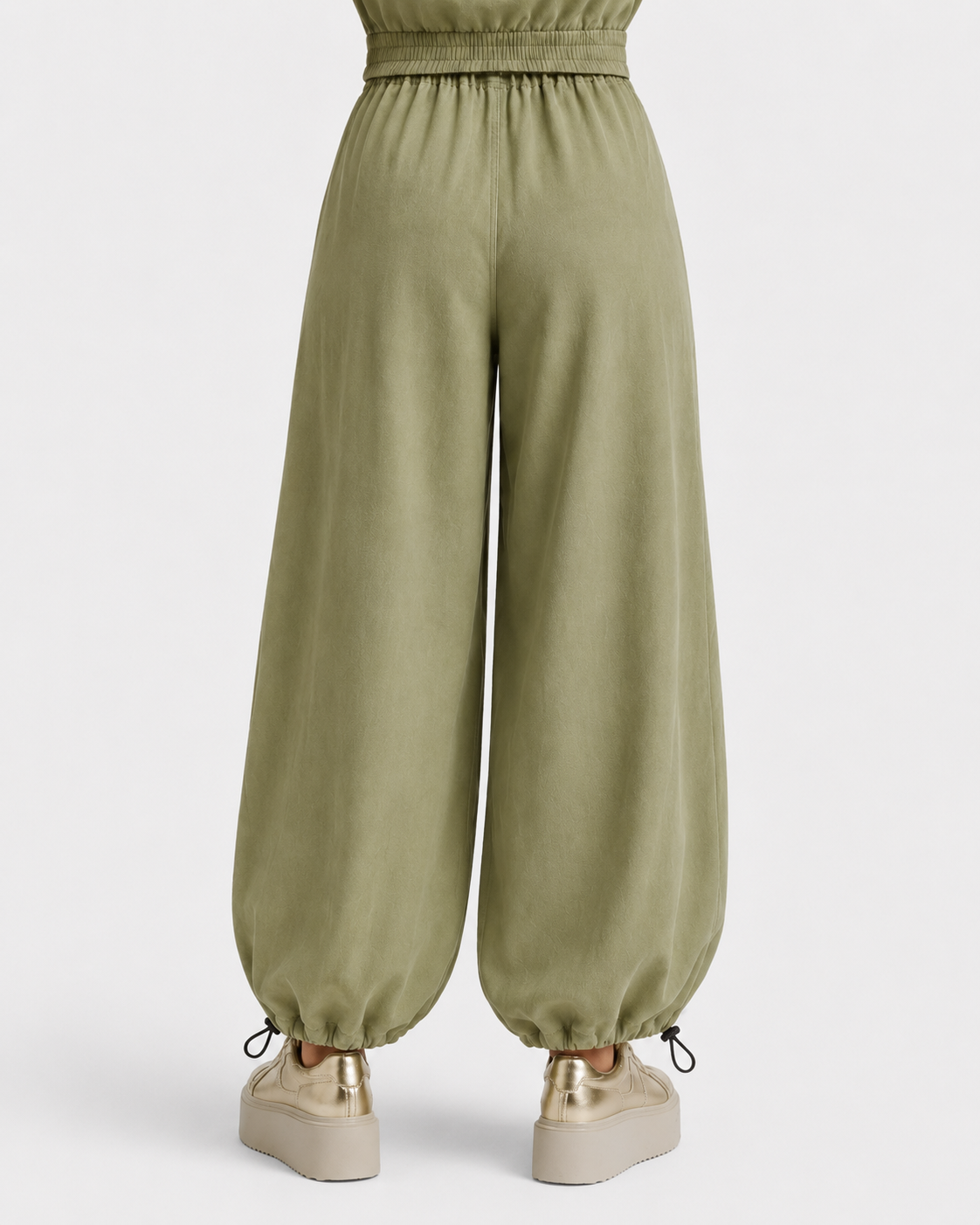 Olive Balloon Pants