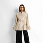 Long sleeved jacket with fur detail