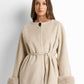 Long sleeved jacket with fur detail