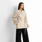 Long sleeved jacket with fur detail
