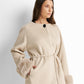 Long sleeved jacket with fur detail