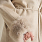 Long sleeved jacket with fur detail