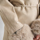 Long sleeved jacket with fur detail