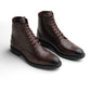 Leather Lace-Up Ankle Boots