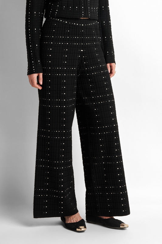 Wide-Leg Pleated Pants