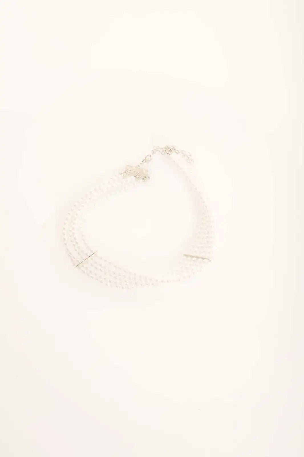 Pearl White Layered Choker