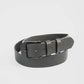 Matte Black Textured Leather Belt