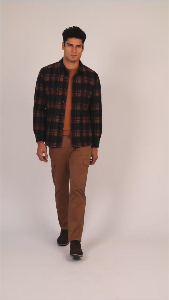 Men Regular Fit Jacket Multicolor