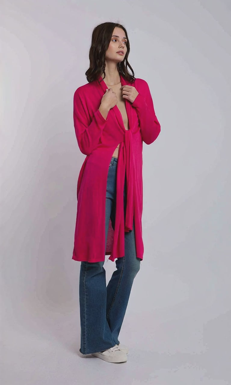 Women Regular Fit Cardigan - Pink